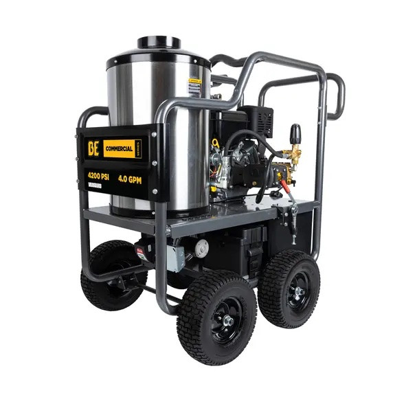BE HW4214VA 4,200 PSI 4.0 GPM Hot Water Pressure Washer With Vanguard