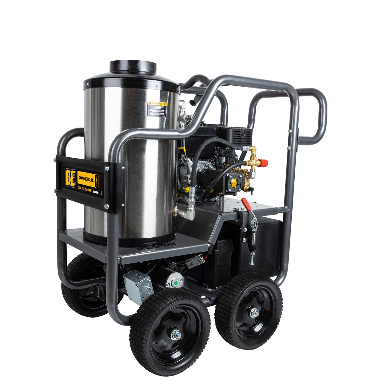 BE HW2765VA 2,700 PSI 3.0 GPM Hot Water Pressure Washer With Vanguard