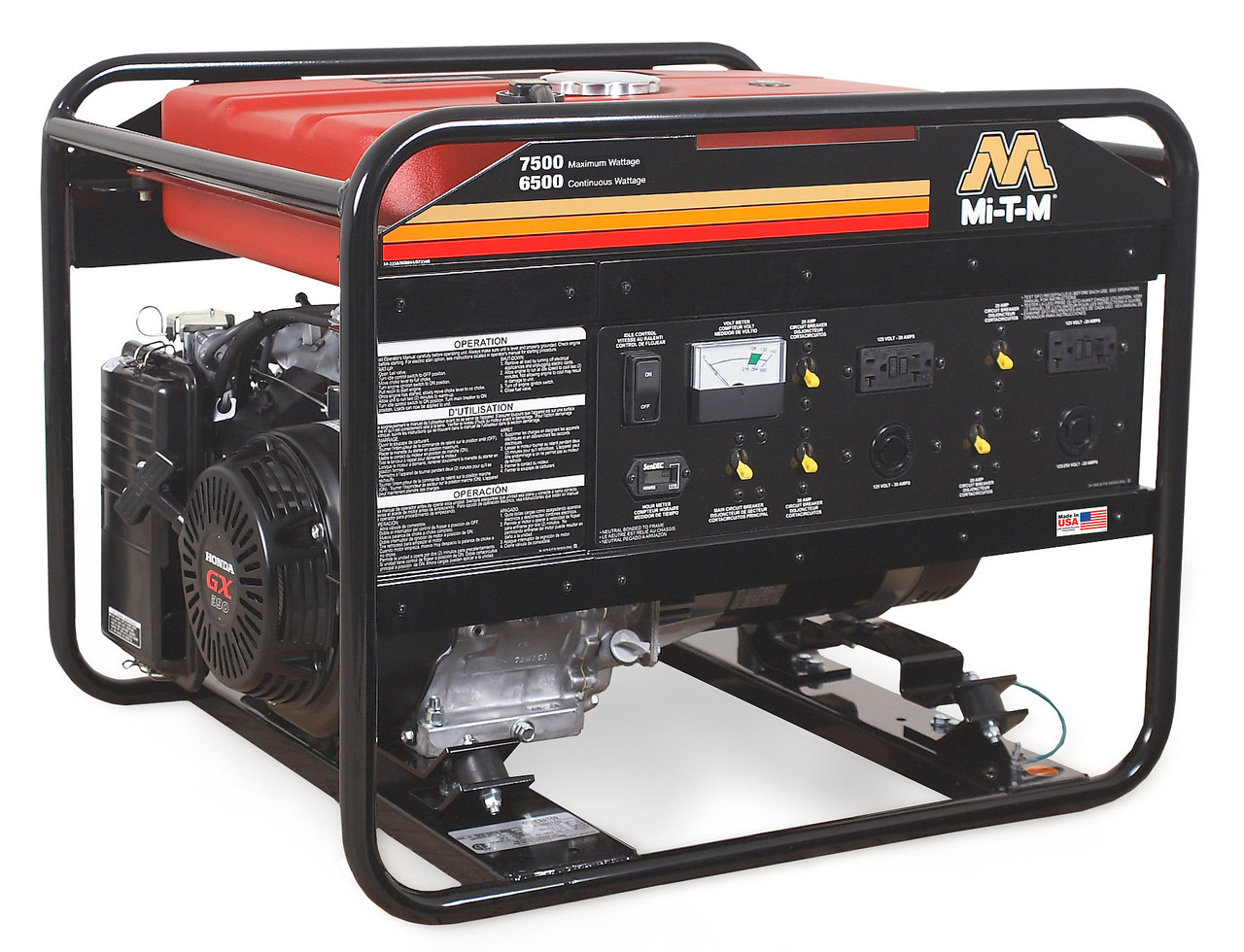 Mi-T-M 7500-Watt Honda Gas Generator | GEN-7500-0MH0