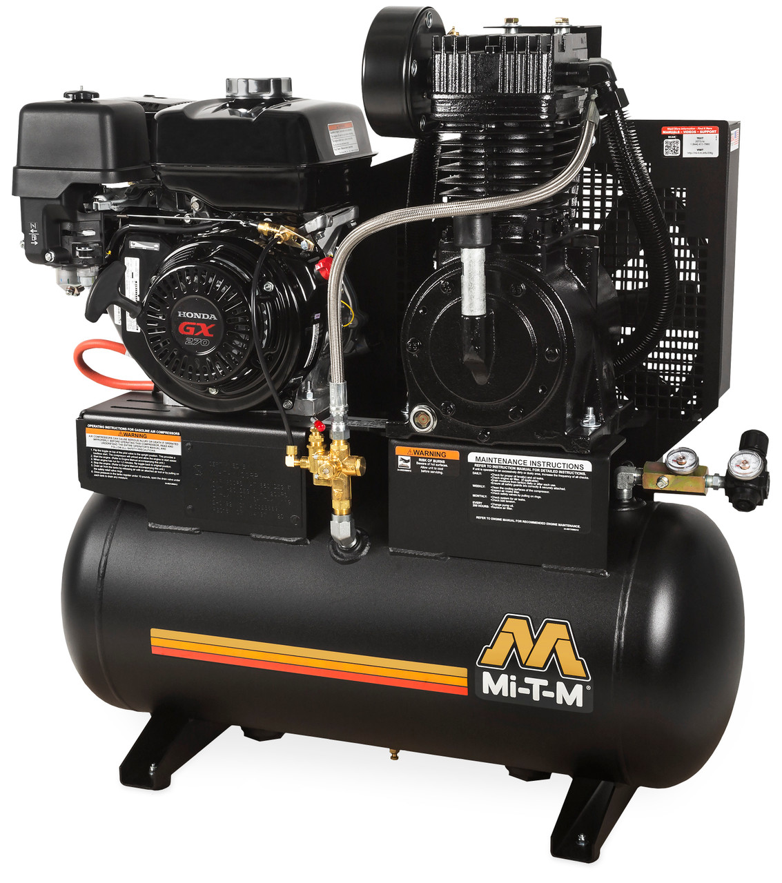 Mi-T-M 17.2 CFM at 175 PSI 20-Gallon Two Stage Gas Air Compressor