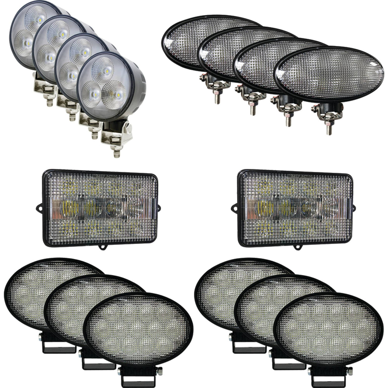 Tiger Lights JDKIT6 Complete LED Light Kit for John Deere Combines