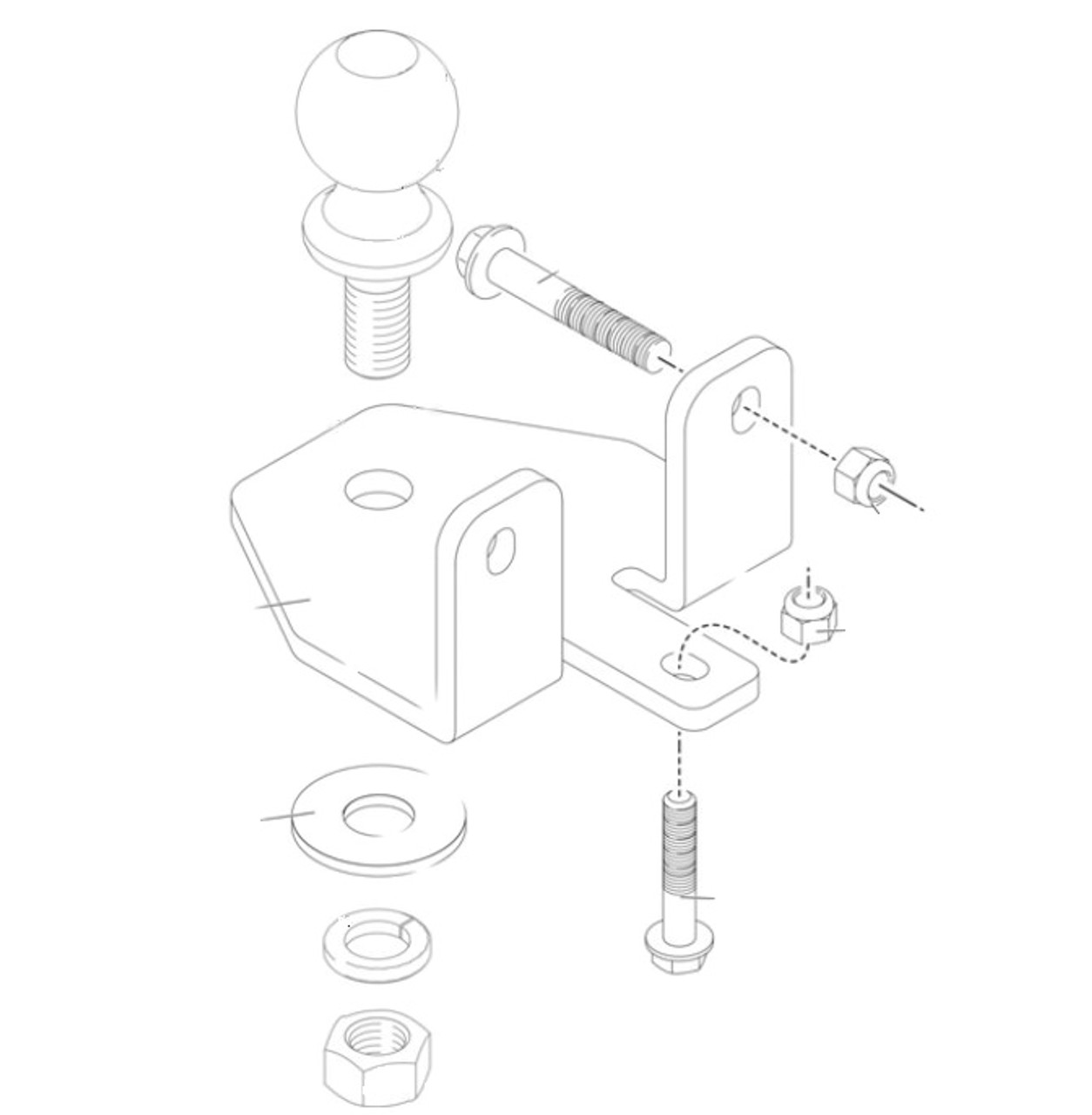 Graco 245321 Trailer Hitch Conversion Kit Spraywell
