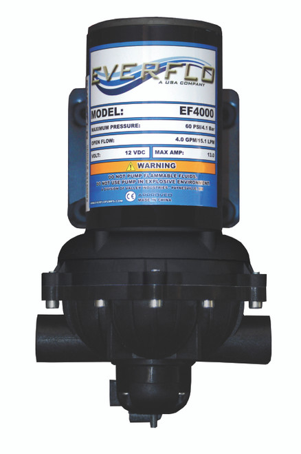 Everflo EF4000 Diaphragm Pump, 60 psi at 4.0 GPM