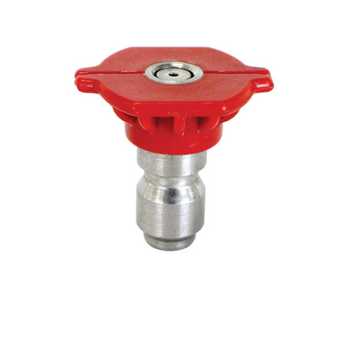 Pressure Washer Quick Connect Nozzle (Red), 0 Degree, 5000 psi, 3.0 GPM