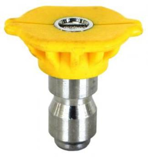 Pressure Washer Quick Connect Nozzle (Yellow), 15 Degree, 5000 psi, 5.0 GPM