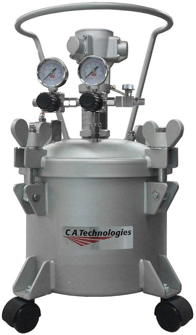 CA Technologies 51-204 2.5 Gallon Pressure Pot, Agitator, 2 Regulators