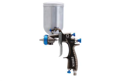 Graco 24J600 Finex Air Spray Gravity Feed Side Cup Gun, HVLP, 0.055 in (1.4 mm) needle/ nozzle size