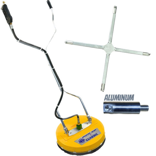 CL2000-4HFAL-YEL Whisper Wash Classic 19-inch Surface Cleaner — XForce 4-Tip Aluminum