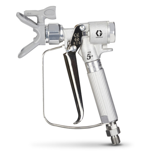 Graco XTR524 XTR5+ Airless Spray Gun, Round Handle, 4-Finger Trigger, XHD RAC Tip