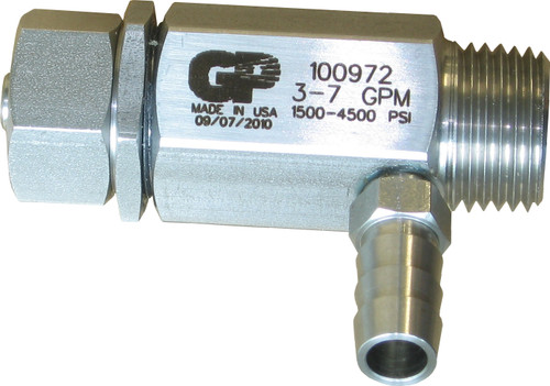 General Pump 100972P Stainless Steel Hot Water Safety Relief Valve, 3-7 GPM, 4500 psi