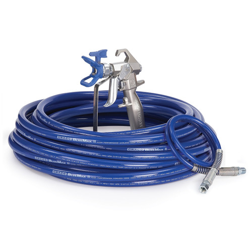 Graco 288490 Contractor Airless Spray Gun, RAC X, BlueMax II Airless Hose, 3/8 in x 50 ft, 3 ft Whip Hose