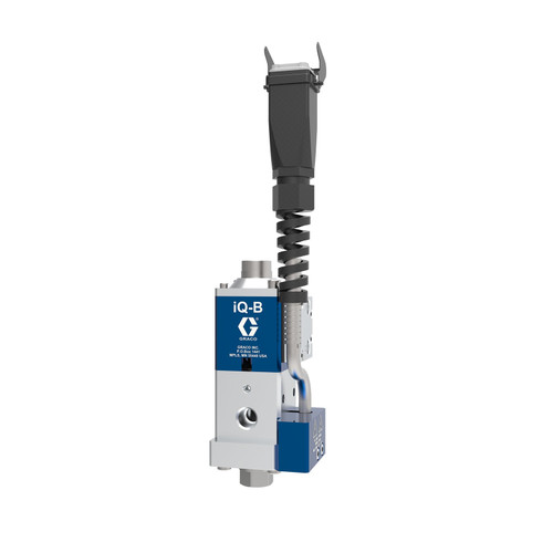 Graco V25AB000DB iQ Dispense Valve, Ball/Seat, Heated, NPT Tip , 0in (000mm) Nozzle, Remote Mount Solenoid