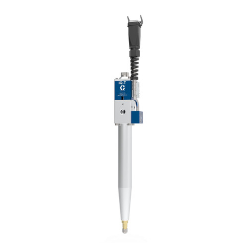 Graco V25LT200DB iQ Dispense Valve,  Tip-Seal, Heated, 0.157in (4.0mm) Tip, 7.87in (200mm) Nozzle, Remote Mount Solenoid