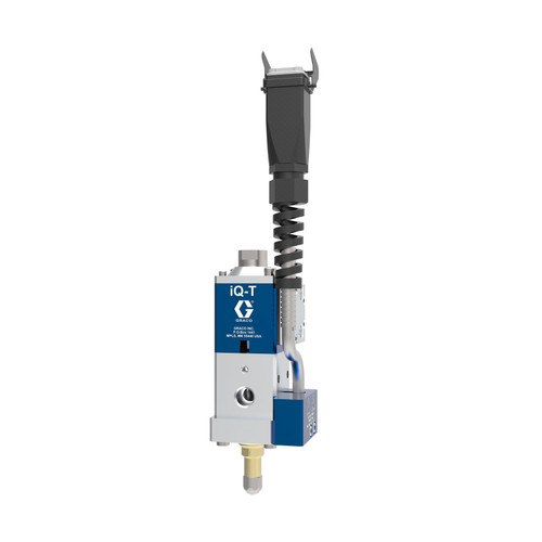 Graco VELLT000DB iQ Dispense Valve, Elite Tip-Seal, Heated, 0.157in (4.0mm) Tip , 0in (000mm) Nozzle, Remote Mount Solenoid