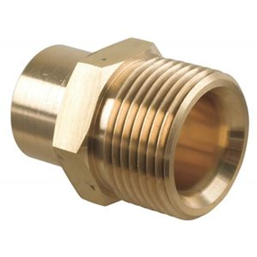 Screw Type Plug, 1/4" FPT x M22M, Brass