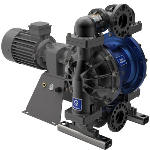 Graco 659011 Husky 3300e 3" AL Electric Diaphragm Pump; 7.5 Hp AC Motor, No CMPSR, End Port BSP, AL Center, GE Seat, GE Ball, GE Diaphragm