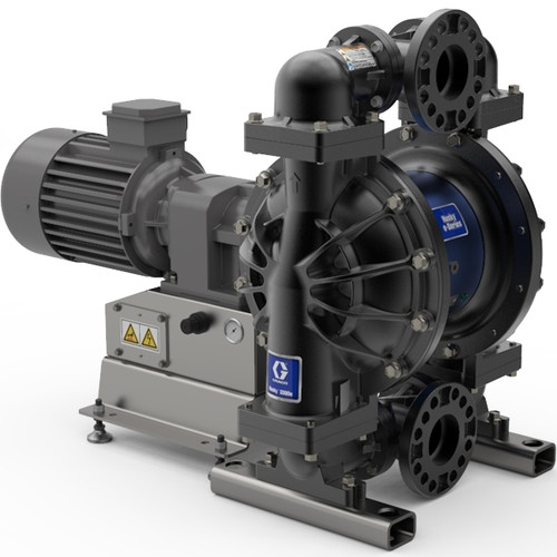 Graco 659013 Husky 3300e 3" AL Electric Diaphragm Pump; 7.5 Hp AC Motor, 240V CMPSR, End Port NPT, AL Center, SS Seat, PT Ball, PT Diaphragm