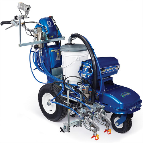 Graco 25U686 LineLazer V ES 2000 HP Automatic Series Battery-Powered Airless Line Striper, 2 Auto Guns, LazerGuide 2000