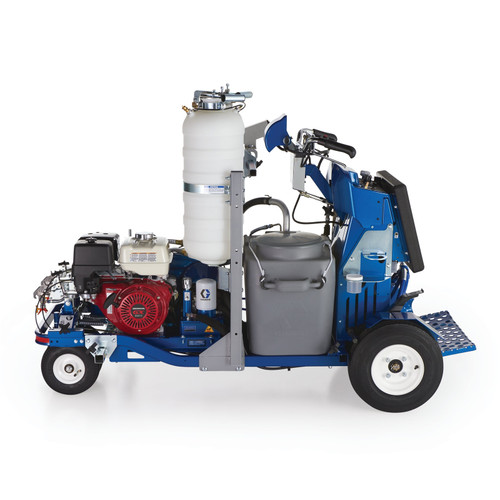 Graco 25D340 LineLazer V 250SPS HP Reflective Series Self-Propelled Gas Hydraulic Airless Line Striper, 2 Auto Guns, 2 Tanks, LazerGuide 3000