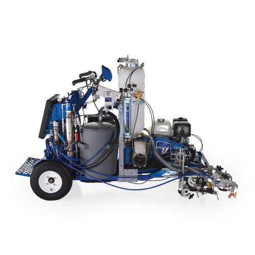 Graco 25D343 LineLazer V 250DC HP Reflective Series Self-Propelled Gas Hydraulic Airless Line Striper, 2 Auto Guns, 2 Tanks, LazerGuide 3000