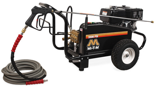 Mi-T-M CW Premium Series 3500 PSI 3.8 GPM (Gas - Cold Water) Belt Drive Pressure Washer with Mi-T-M Engine and General Pump