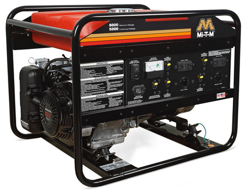 Mi-T-M 6000-Watt Gas Generator with Honda GX390 Engine