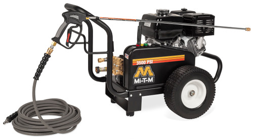 Mi-T-M JCW Series 3500 PSI 3.7 GPM (Gas - Cold Water) Belt Drive Pressure Washer with AR Pump and Honda GX390 Engine (49 State Compliant)