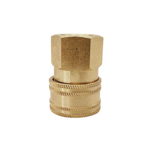 3/8" Brass Quick Connect Socket - Female, 5000 PSI, FNPT 3/8" Brass Quick Connect Socket - Female, 5000 PSI, FNPT