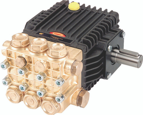 General Pump TX1812S17 Series 63 Triplex Plunger Pump, 3.8 GPM, 2500 PSI, 1750 RPM, Right Shaft