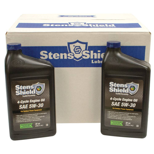 Stens Shield 770-530 4-Cycle Engine Oil, SAE 5W-30, Twelve 32 oz. bottles