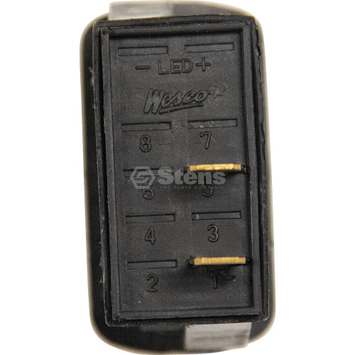 Atlantic Quality Parts 1200-0953 Emergency Flasher Switch (Replaces Farmtrac ESL13641)