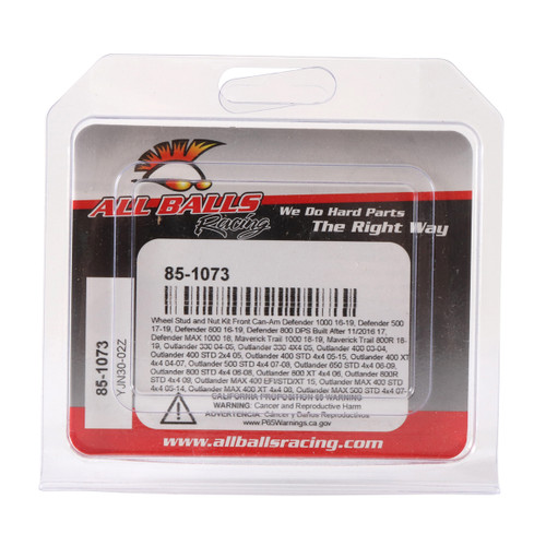 All Balls Racing 85-1073 Wheel Stud And Nut Kit
