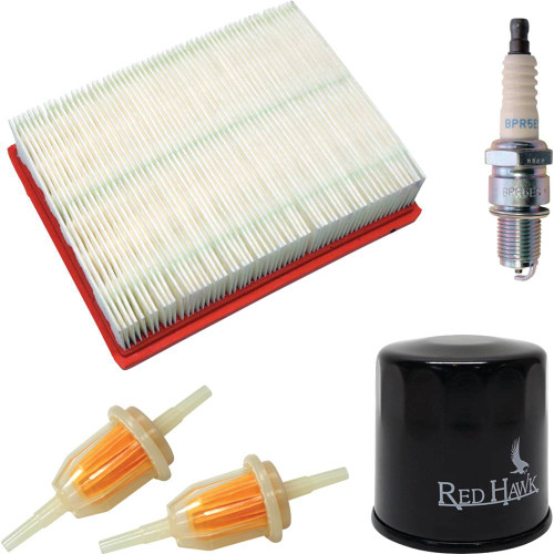 Red Hawk FIL-1101 Tune-Up Kit (Replaces Club Car DS 4 Cycle Gas 92+ w/ Oil Filter)