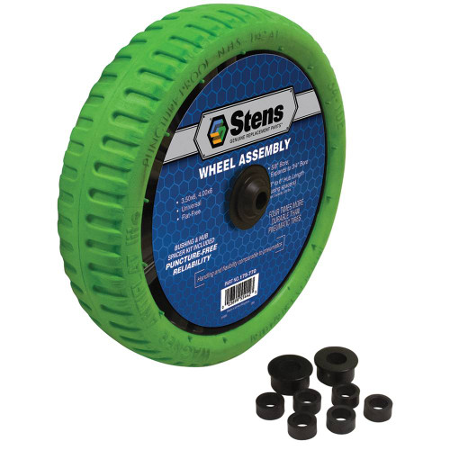 Stens 175-770 Wheel Assembly, 4.00x6 Universal Flat-Free