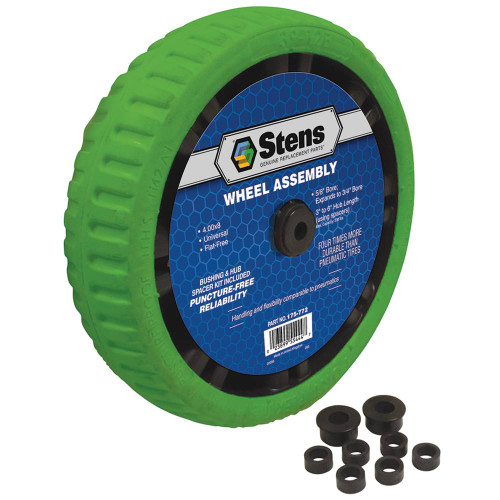 Stens 175-772 Wheel Assembly, 4.00x8 Universal Flat-Free