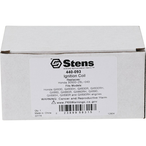 Stens 440-093 Ignition Coil (Replaces Honda 30500-Z6L-043)