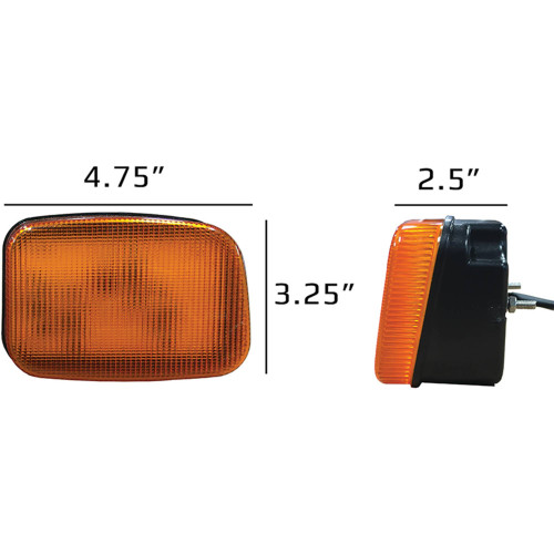 Tiger Lights TL7015R Right LED New Holland Amber Cab Light