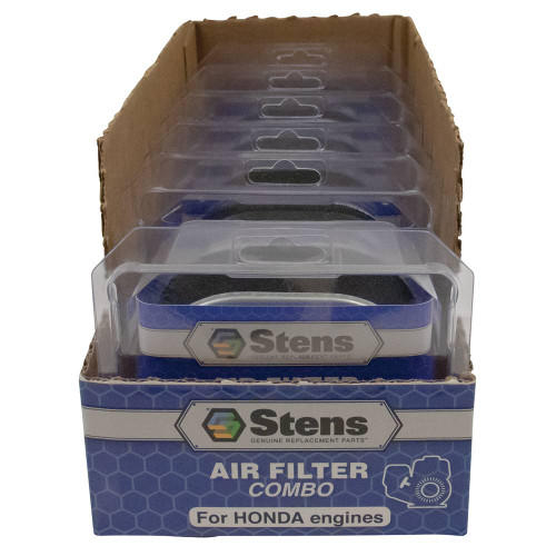 Stens 100-958C-RMP Air Filter Combo Retail Master Pack (Replaces Honda 17210-ZE0-505), Case of 6