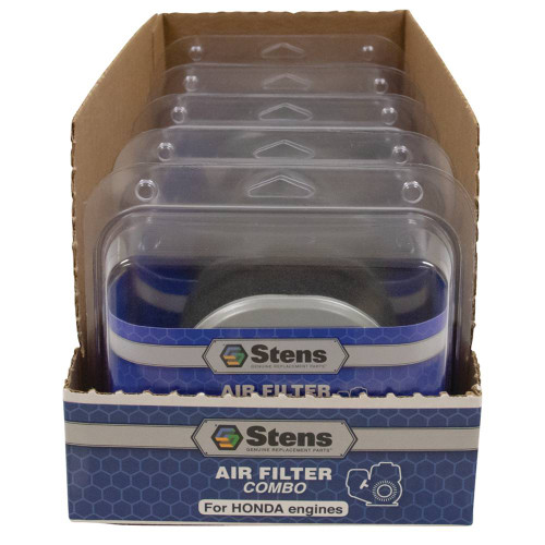 Stens 100-012C-RMP Air Filter Combo Retail Master Pack (Replaces Honda 17218-ZE3-505), Case of 5