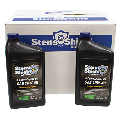Stens Shield 770-140 4-Cycle Engine Oil, SAE 10W-40, Twelve 32 oz. bottles