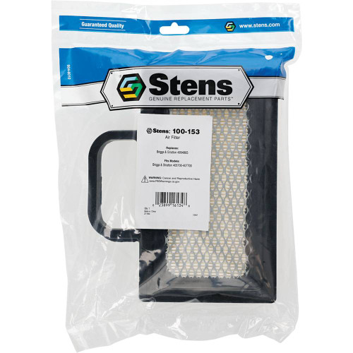 Stens 100-153-12 Air Filter Shop Pack (Replaces Briggs & Stratton 499486S), Case of 12