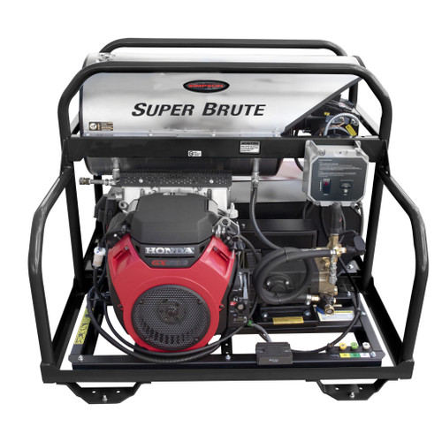 Simpson SB65127 Super Brute 3500 PSI 5.5 GPM (Gas - Hot Water) Vertical Hot Water Blet Drive Pressure Washer with CRX680 Engine and Comet Triplex Pump