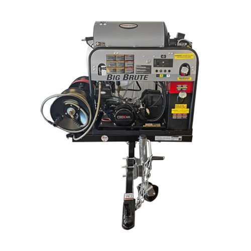 Simpson Professional 4000 PSI 4.0 GPM (Gas - Hot Water) Direct Drive Pressure Washer Trailer with CRX 420cc Engine and Comet Triplex Pump