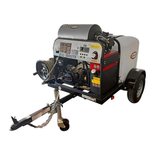 Simpson Professional 4000 PSI 4.0 GPM (Gas - Hot Water) Direct Drive Pressure Washer Trailer with CRX 420cc Engine and Comet Triplex Pump