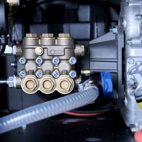 Simpson Professional 4000 PSI 4.0 GPM (Gas - Hot Water) Direct Drive Pressure Washer Trailer with Vanguard V-Twin Engine and Comet Triplex Pump