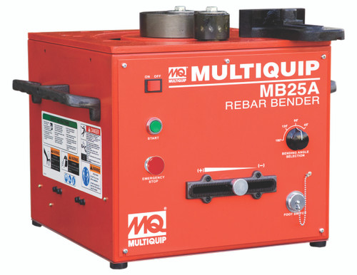 Multiquip MB25A Portable Rebar Bender, Bench Type, 1" Bar Capacity, 115V