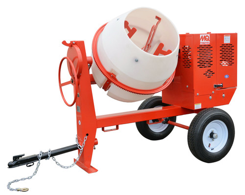 Multiquip MC94PE 9 CF Electric Concrete Mixer with EasyClean Poly Drum, 1.5HP, 115/230V 1-phase