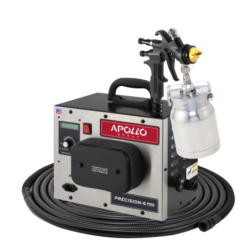 *NEW* Apollo PRECISION 6 PRO Turbo Paint Spray System with 1 Qt Bottom Feed Cup – PLUS Package