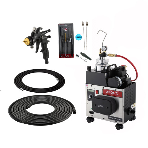 *NEW* Apollo PRECISION 6 PRO Production Turbo Spray System with Pressure Pot System  with 600cc Gravity Feed Cup – PLUS Package