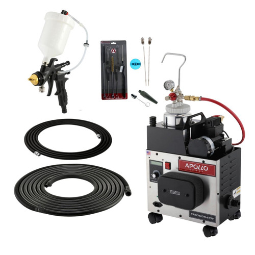 Apollo PRECISION 6 PRO Production Turbo Spray System with Pressure Pot System with 600cc Gravity Feed Cup